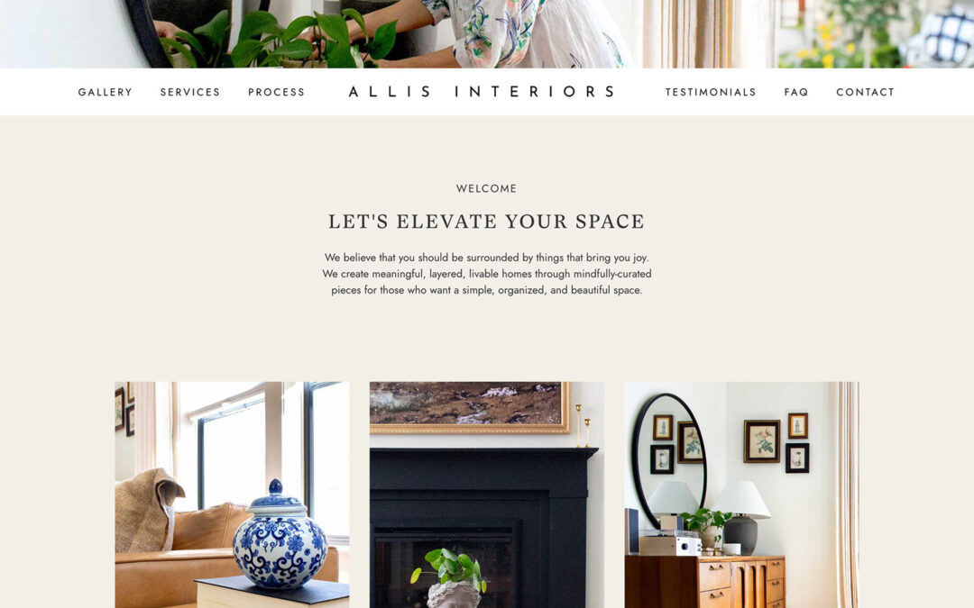 Montana Interior Designer Website Design