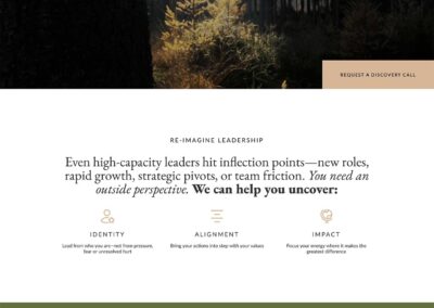Leadership Coaching & Organizational Development Website Design