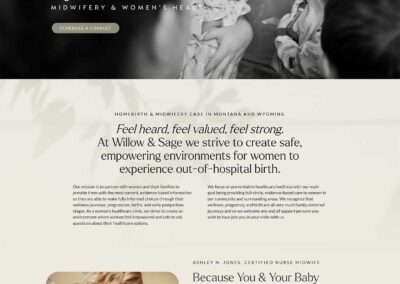 Homebirth Midwife Web Design